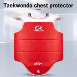 Traditional Taekwondo chest guard kids men women student red blue Karate Taekwondo protectors WTF approved chest supporters TKD