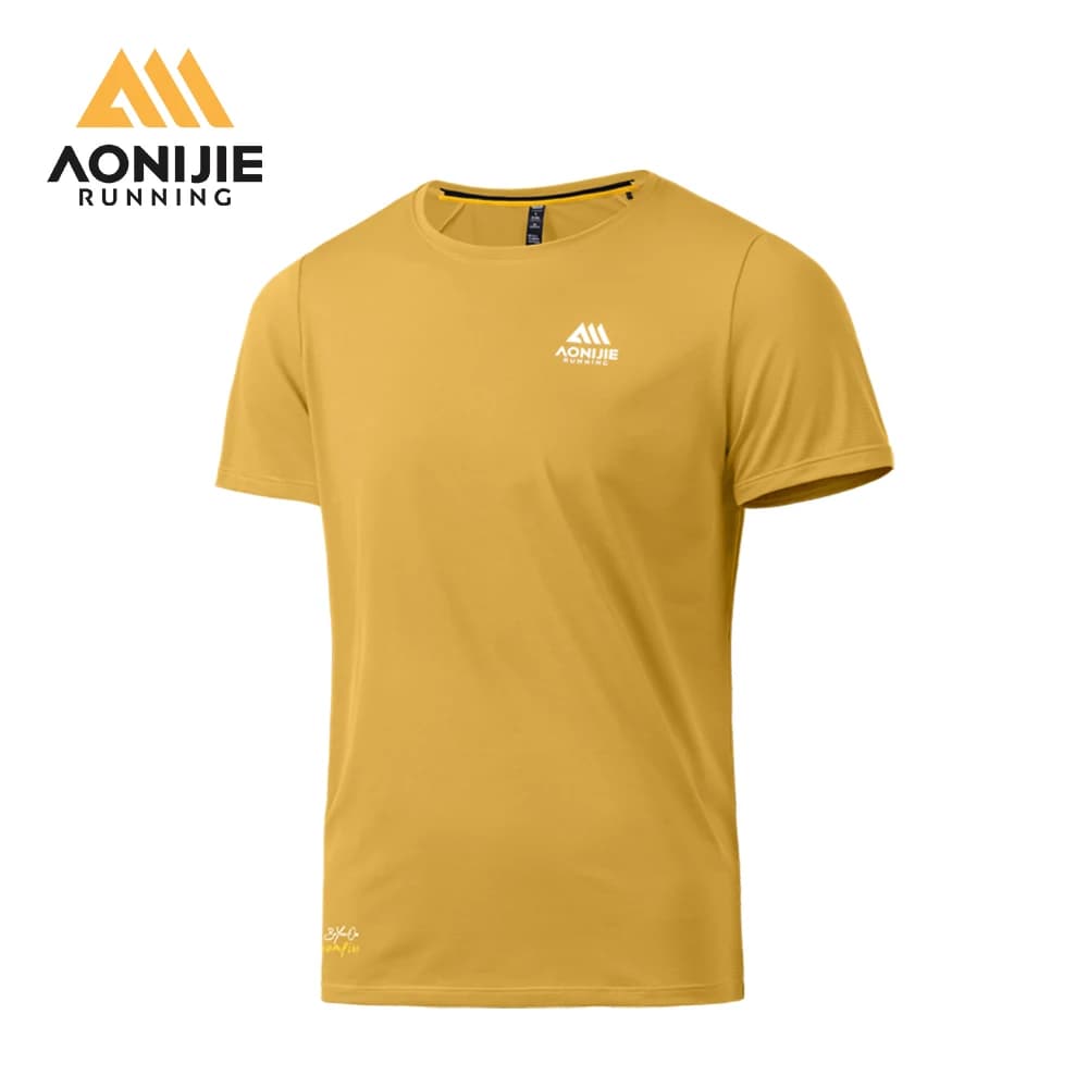 AONIJIE FM5231 Men's Sports Short-sleeves Which Are Light, Soft and Close-fitting, Comfortable, Breathable and Not Stuffy