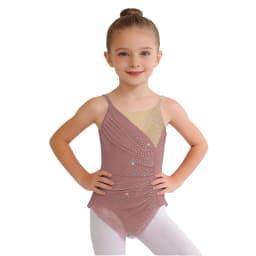 Rhythmic Gymnastics Leotatd Childs Spaghetti Straps Ruched Figure Skating Jumpsuits Kids Girls Sleeveless Ballet Dance Costume