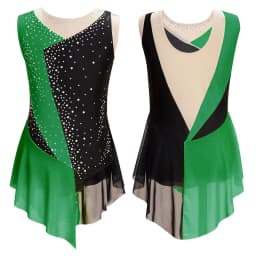 Rhythmic Gymnastics Leotatd Childs Spaghetti Straps Ruched Figure Skating Jumpsuits Kids Girls Sleeveless Ballet Dance Costume