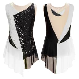 Rhythmic Gymnastics Leotatd Childs Spaghetti Straps Ruched Figure Skating Jumpsuits Kids Girls Sleeveless Ballet Dance Costume
