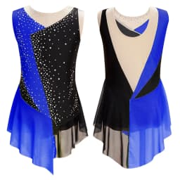 Rhythmic Gymnastics Leotatd Childs Spaghetti Straps Ruched Figure Skating Jumpsuits Kids Girls Sleeveless Ballet Dance Costume