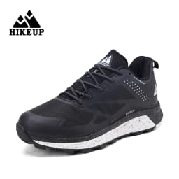 HIKEUP Outdoor Men's Sneakers Women Breathable Trail Running Shoes Hiking Shoes Trail Male Comfort Trekking Running Sneakers