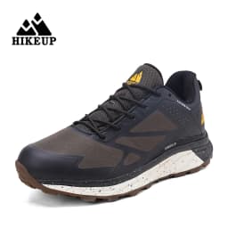 HIKEUP Outdoor Men's Sneakers Women Breathable Trail Running Shoes Hiking Shoes Trail Male Comfort Trekking Running Sneakers
