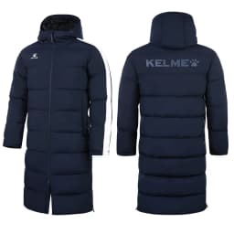 KELME Men Winter Jacket Long Sports Training Hooded Coat Outrwear Warm Silk Cotton Windproof Cotton Clothing пуховик женский