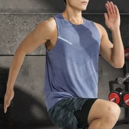 Men's Summer Quick-drying Fitness Clothing Summer Cool Beach Travel Undershirt Fashion Gym Running Tank Tennis Jerseys Sports