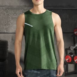 Men's Summer Quick-drying Fitness Clothing Summer Cool Beach Travel Undershirt Fashion Gym Running Tank Tennis Jerseys Sports
