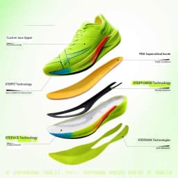 Xtep 260X 2.0 Winter For Men Running Shoes Race Training Carbon Plate Marathon Running Shoe Rebound Racing 975119110032