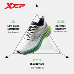 Xtep PIONEER Men's Professional Running Shoes 2025 Spring Sneakers Cushioning Wear-Resistant Lightweight Sneakers 875119110010