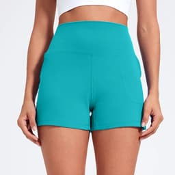Casual Yoga Shorts Pocket Short High Waist Running Shorts Gym Exercise Running Fitness Tennis Sports Shorts