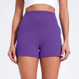Casual Yoga Shorts Pocket Short High Waist Running Shorts Gym Exercise Running Fitness Tennis Sports Shorts