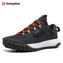 Baasploa Men Hiking Shoes High Quality Comfort Soft Waterproof Male Trekking Sneakers Resistant Non-slip Outdoor Climbing Shoes