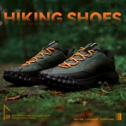 Baasploa Men Hiking Shoes High Quality Comfort Soft Waterproof Male Trekking Sneakers Resistant Non-slip Outdoor Climbing Shoes