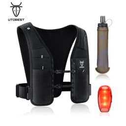 UTOBEST UTR113 Reflective Running Hydration Vest Adjustable Phone Holder Hydration Pack for Training Cycling Hiking
