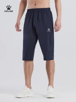 Kelme Sports Capris Men's Summer Breathable Fitness Shorts Football Training Ice Silk Running Shorts