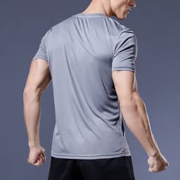 Men's Running T-Shirt Quick Dry Gym Sport Shirt Tops Short Sleeve Training Exercise Workout Shirts Summer Tops Tee Men Rashguard