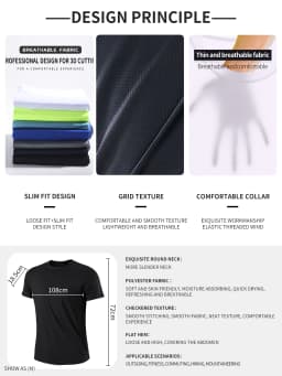 Fitness sportswear men's casual round neck T-shirt thin section quick-drying breathable cycling running short-sleeved summer