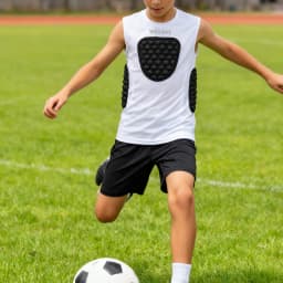 WOSAWE Youth Football Chest Padded Shirt Youth Kids Boys Padded Compression Shirt Vest Youth Boys Baseball Basketball Vest