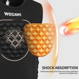 WOSAWE Youth Football Chest Padded Shirt Youth Kids Boys Padded Compression Shirt Vest Youth Boys Baseball Basketball Vest