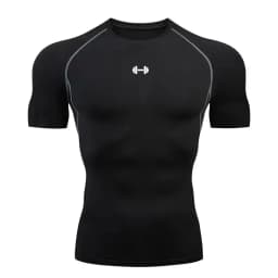 Compression T Shirt Men Summer Sportswear Running T-shirt Elastic Quick Dry Sport Tops Tee Athletic Gym Workout Shirts Men