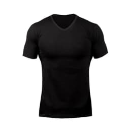 Solid Cotton V-Neck Short Sleeve Running T-Shirts Men Summer Gym T Shirt Fitness Clothing Slim Fit Bodybuilding Workout Tee Tops