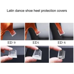 2 Pcs Silicone Heel Stoppers High Heel Protectors Heel Savers Heel Caps Latin Stilettos Dancing Cover for Woman Female 69HD