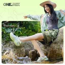 ONEMIX Summer Outdoor Water Shoes for Men And Women Breathable Non-slip Thick Sole Cushioned Speed Interference Casual Shoes