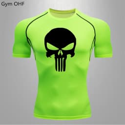 MMA Compression Shirt Men Running T-Shirt Long Sleeve Outdoor Fitness Second Skin Quick Dry Gym Top Breathable Black Sportswear