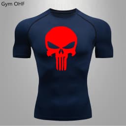 MMA Compression Shirt Men Running T-Shirt Long Sleeve Outdoor Fitness Second Skin Quick Dry Gym Top Breathable Black Sportswear