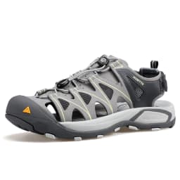 HUMTTO Summer Beach Sandals Men Outdoor Water Sneakers Leather Hiking Camping Climbing Aqua Shoes Breathable Sandals for Mens