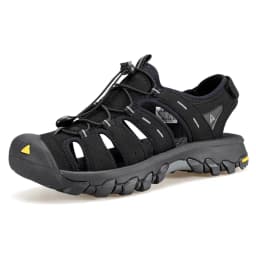 HUMTTO Summer Beach Sandals Men Outdoor Water Sneakers Leather Hiking Camping Climbing Aqua Shoes Breathable Sandals for Mens