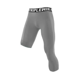 Summer Men Capri Running Tights GYM 3/4 Pants Male Basketball Football Soccer Fitness Exercise Sport One Leg Cropped Leggings 30