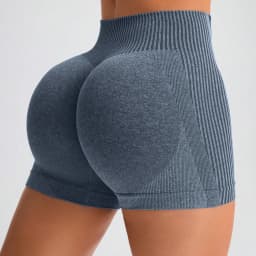 Women's High Waist Workout Shorts Butt Lifting Tummy Control Yoga Short Pants