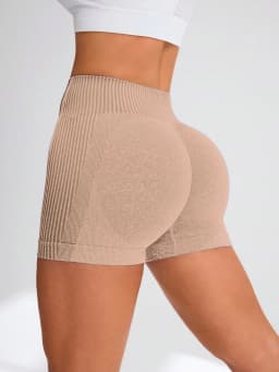 Women's High Waist Workout Shorts Butt Lifting Tummy Control Yoga Short Pants