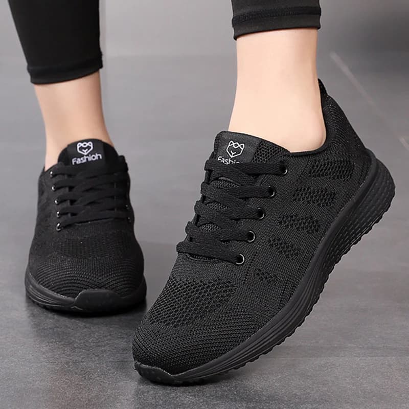 New Sneakers Women Casual Shoes Fashion Breathable Walking Mesh Flat Shoes Women 2026 Tenis Feminino White Ladies sports Shoes