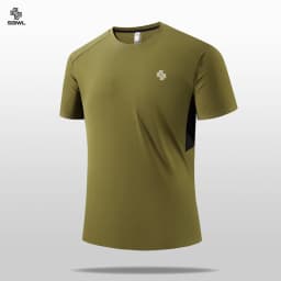 SBWL 2026 Summer Men's New Outdoor Running Fitness Quick Dry Sports T-Shirt High Quality Light Casual Short Sleeve Gym Tops