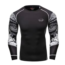 Long Sleeve Men Boxing MMA Rashguard T-shirts Sportswear MMA Compression Sport Tops Kickboxing Jerseys Fitness Bjj Gi Clothing