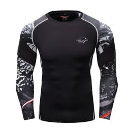 Long Sleeve Men Boxing MMA Rashguard T-shirts Sportswear MMA Compression Sport Tops Kickboxing Jerseys Fitness Bjj Gi Clothing