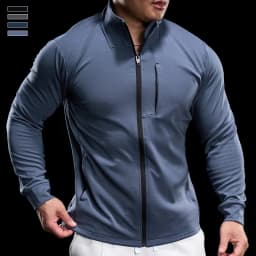 Men Running Jackets Gym Zipper Sport Jacke Jogging Training Quick-drying Fitness Sweatshirt Outdoor Casual Running Sportswear
