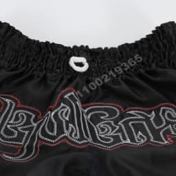 Muay Thai Fight Kickboxing Shorts Fitness Men Women Kids Boxing Shorts Embroidery Thailand Gym Training Black MMA Jujitsu Pants