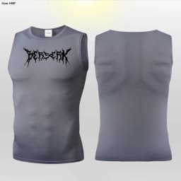 Anime Berserk Guts Print Compression Vest Men Gym Fitness Mens Vest Quick Dry Bodybuilding Tank Top Muscle Sleeveless Shirt