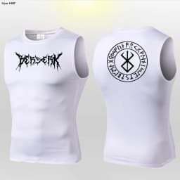 Anime Berserk Guts Print Compression Vest Men Gym Fitness Mens Vest Quick Dry Bodybuilding Tank Top Muscle Sleeveless Shirt