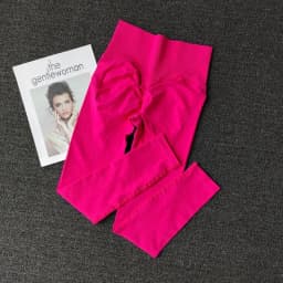 Seamless Sport Yoga High Waist Pants Leggings Sport See Through Yoga Gym Running Quick Dry Pants Scrunch Butt Pants