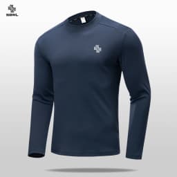 SBWL Autumn and Winter High Quality Outdoor Sports Warm Inside with Elastic Long Sleeve T-Shirt Running Fitness Base Shirt Tops