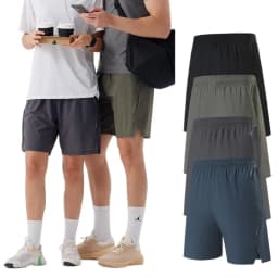 Mens Shorts Light Weight Thin Elasticity Pants Running Squat Fitness Training GYM Quick-drying Drawstring Shorts Sweatpants