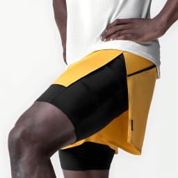 Men's Running Shorts Gym 2 In 1 Sports Shorts Fitness Leisure Workout Breathable Quick Dry Double Layer Training Shorts Men