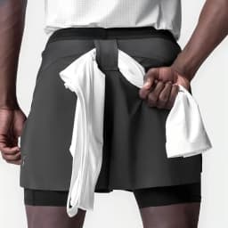 Men's Running Shorts Gym 2 In 1 Sports Shorts Fitness Leisure Workout Breathable Quick Dry Double Layer Training Shorts Men