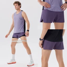 Men's Running Shorts Gym Sports Fitness Training Jogging Sportswear Comfortable Breathable Quick-Dry Compression Clothing