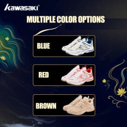 Kawasaki Rubber Sole Non-Marking Badminton Shoes C32016 Carbon Fiber Sheet Inside Professional Anti Torsion Sports Tennis Shoes