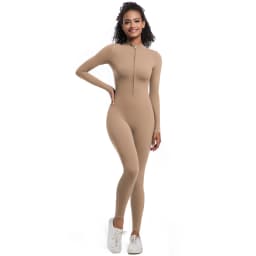 Women's Jumpsuit Women's Sports Shapewear Seamless Slim Fit Long Sleeve Sports Bodysuit Fitness Sports Bodysuit Yoga Suit
